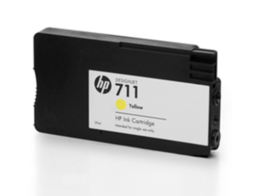 Ink-jet HP Designjet t120 t520 amarillo n 711 pack 3 1000 paginas CZ136A, imagen 3 mini