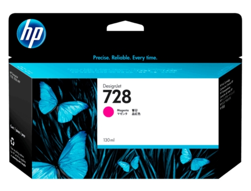 Ink-jet HP Designjet t730 magenta n 728 1000 paginas F9J66A, imagen 2 mini