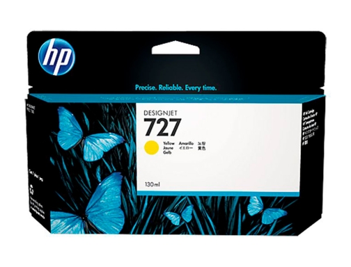 Ink-jet HP Designjet t920 t1500 n 727 amarillo alta 1000 paginas B3P21A, imagen 2 mini