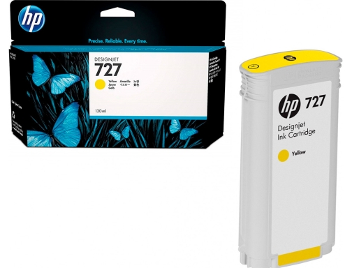 Ink-jet HP Designjet t920 t1500 n 727 amarillo alta 1000 paginas B3P21A, imagen 4 mini