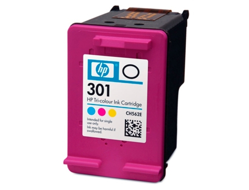 Ink-jet HP n.301 tricolor Deskjet 1050 2540 3050 Envy 4500 5530 Officejet CH562EE, imagen 3 mini