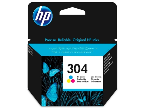 Ink-jet HP n.304 Deskjet 3000 3720 3730 tricolor 100 paginas N9K05AE, imagen 2 mini