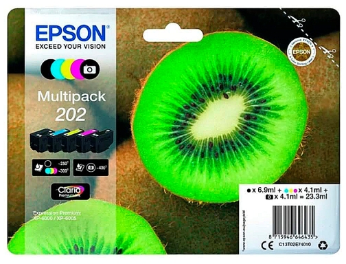 Inkjet Epson 202 Xp6000 Xp600 C13t02e74010, imagen 2 mini
