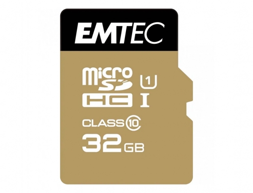 Memoria sd micro Emtec class 10 gold con adaptador 32 gb Emtec e142269, imagen 4 mini