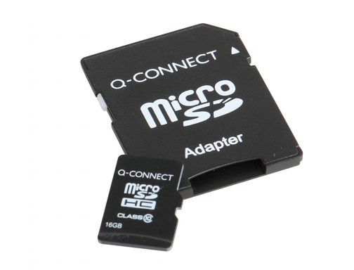 Memoria sd micro Q-connect flash 16 gb clase 6 con adaptador KF16012, imagen 3 mini