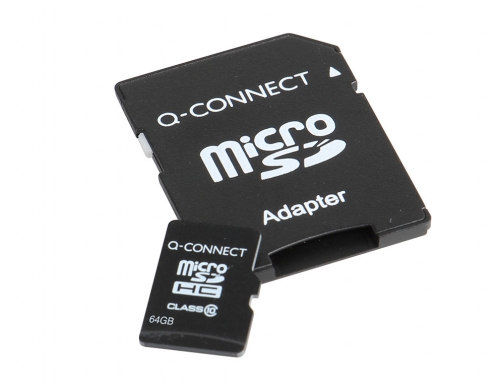 Memoria sd micro Q-connect flash 64 gb clase 10 con adaptador KF16128, imagen 3 mini