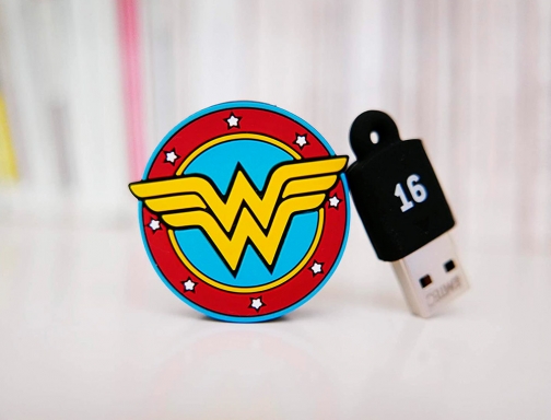 Memoria usb Emtec flash 16 gb usb 2.0 collector wonder woman E172747, imagen 3 mini