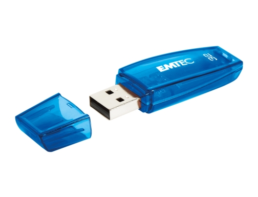 Memoria Usb Emtec Flash C410 32 Gb 2.0 Azul E110640, imagen 2 mini