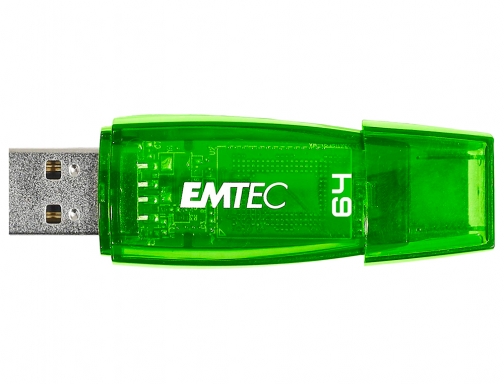 Memoria usb Emtec flash c410 64 gb 2.0 verde E141125, imagen 2 mini