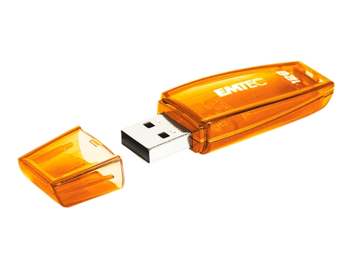 Memoria usb Emtec flash c410 128 gb 2.0 naranja E144928, imagen 2 mini