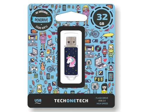 Memoria usb Tech on tech unicornio dream 32 gb TEC4012-32, imagen 4 mini