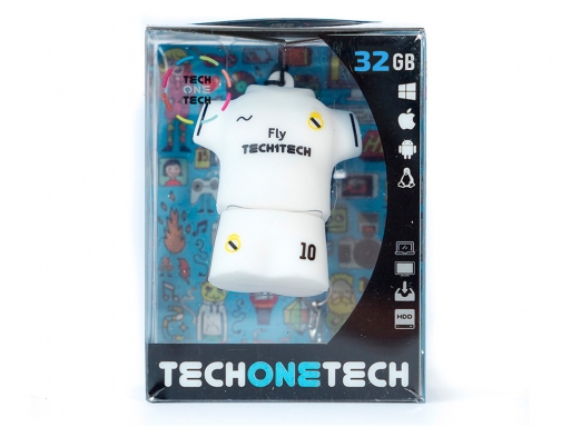 Memoria usb Tech on tech equipacion futbol merengue 32 gb TEC50235-32, imagen 4 mini