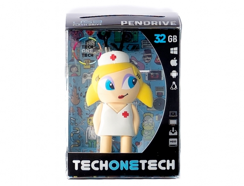 Memoria usb Tech on tech enfermera kitty 32 gb TEC5038B-32, imagen 5 mini