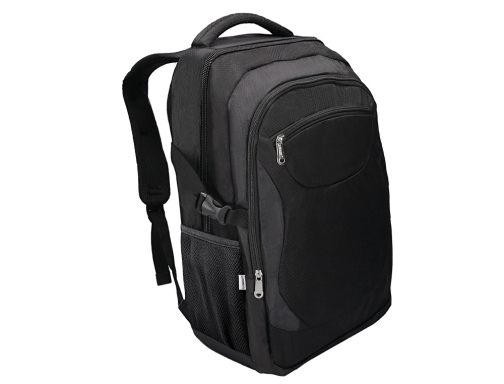 Mochila para portatil Q-connect 18- negra 1 asa 1 bolsillo exterior medidas KF16976, imagen 3 mini