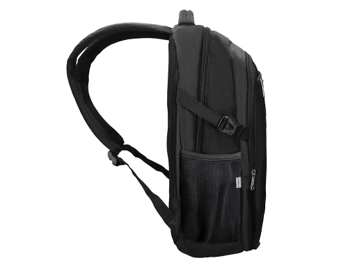 Mochila para portatil Q-connect 18- negra 1 asa 1 bolsillo exterior medidas KF16976, imagen 4 mini