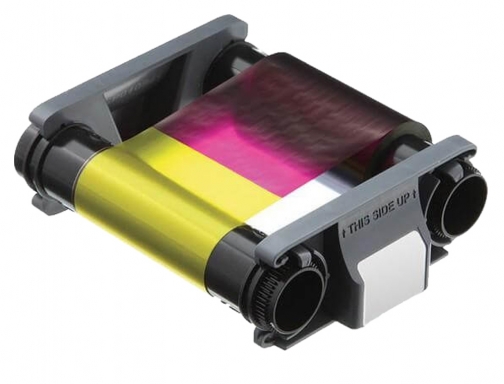 Pack de consumible para impresora Badgy 100 impresiones con cinta color y CBGP0001C, imagen 2 mini