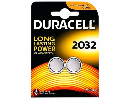 Pila Duracell alcalina boton cr2032 blister 2 unidades 990353, imagen 2 mini