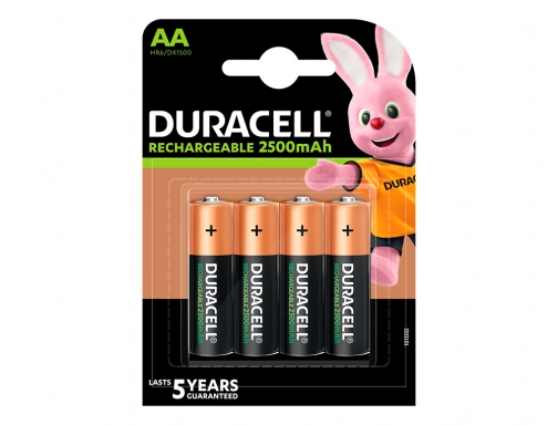 Pila Duracell recargable staycharged AA 2500 mah blister de 4 unidades 75071755, imagen 2 mini