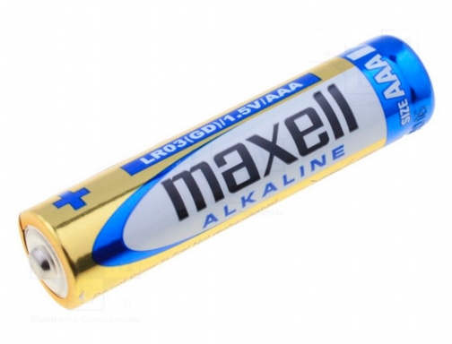 Pila Maxell alcalina 1.5 v tipo AAa lr03 blister de 4 unidades LR03-B4 MXL, imagen 3 mini