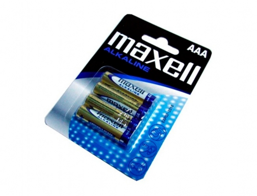 Pila Maxell alcalina 1.5 v tipo AAa lr03 blister de 4 unidades LR03-B4 MXL, imagen 5 mini
