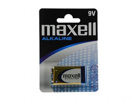 Pila Maxell alcalina 9v lr09 blister de 1 unidad LR09-B1 MXL, imagen 2 mini
