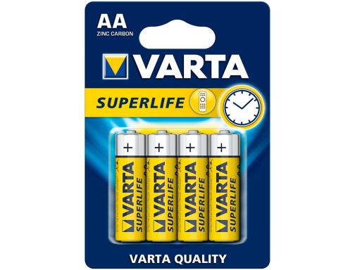 Pila Varta salina superlife AA tipo r-06 blister de 4 unidades AA-2006, imagen 2 mini