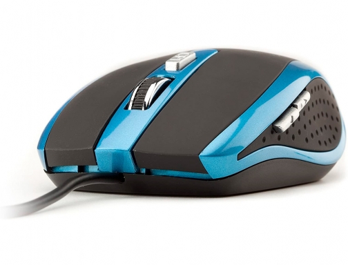 Raton Ngs cable tick optico 800 1600 dpi 6 botones nano conexion TICKBLUE , azul, imagen 5 mini