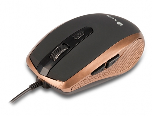 Raton Ngs cable tick optico 800 1600 dpi 6 botones nano conexion TICKGOLD , oro, imagen 2 mini