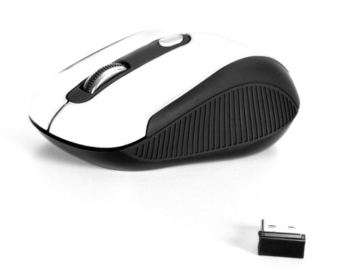 Raton Ngs haze optico 800 1600 dpi inalambrico nano receptor usb 2,4 HAZEWHITE , blanco, imagen 3 mini
