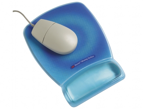 Reposamuecas 3m para raton azul fluorescente con superficie de precision mwj30 70071080785, imagen 2 mini
