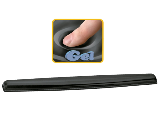 Reposamuecas de gel Fellowes para teclado color negro 471x59x16 mm 9112201, imagen 2 mini