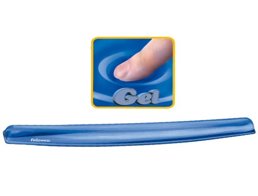 Reposamuecas de gel Fellowes para teclado color azul 26x48x57 cm 9113709, imagen 2 mini