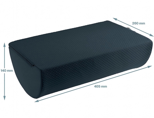 Reposapies de escritorio Leitz active ergo cosy color gris 260x140x405 mm 53710089, imagen 2 mini