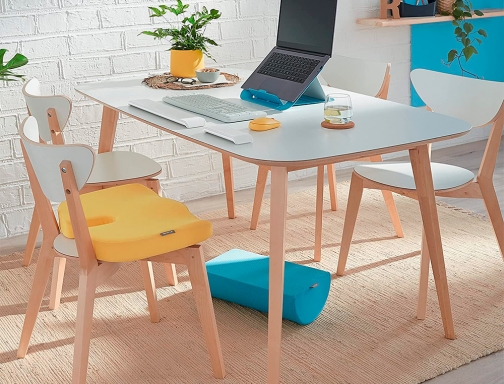 Reposapies de escritorio Leitz active ergo cosy color gris 260x140x405 mm 53710089, imagen 4 mini