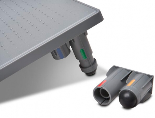 Reposapies Kensington smartfitsolemate altura ajustable gris K50416EU, imagen 3 mini