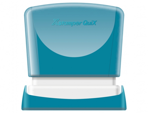 Sello X-stamper quix para mquina EST color azul medidas 11x40 mm QPTL-Q1140RU Q10 AZ, imagen 2 mini