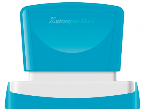 Sello X-stamper quix para mquina ESTM-H, azul medidas 14x60 mm QPTL-Q1460RE Q14 AZ, imagen 2 mini
