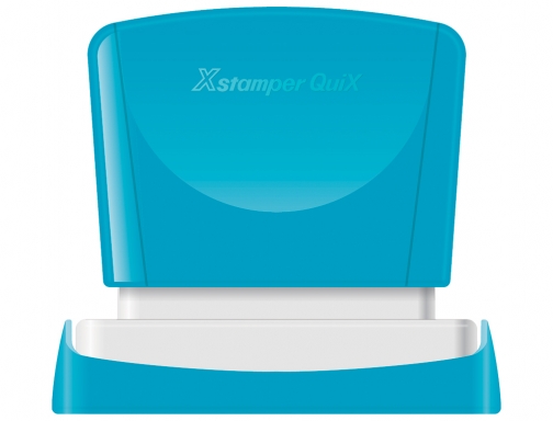 Sello X-stamper quix para mquina ESTM-H, azul medidas 16x48 mm QPTL-Q1648RU Q11 AZ, imagen 2 mini