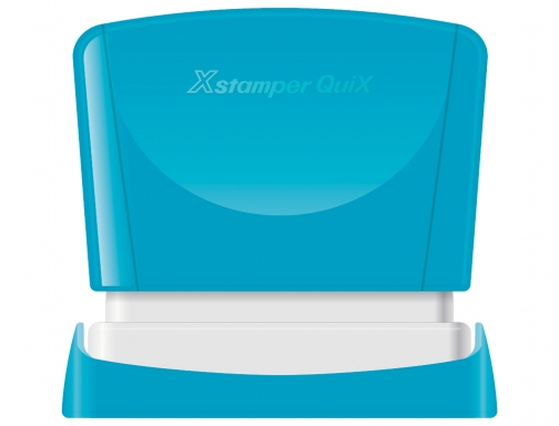 Sello X-stamper quix para mquina ESTMcolor azul medidas 24x49 mm QPTL-Q2449RU Q12 AZ, imagen 2 mini