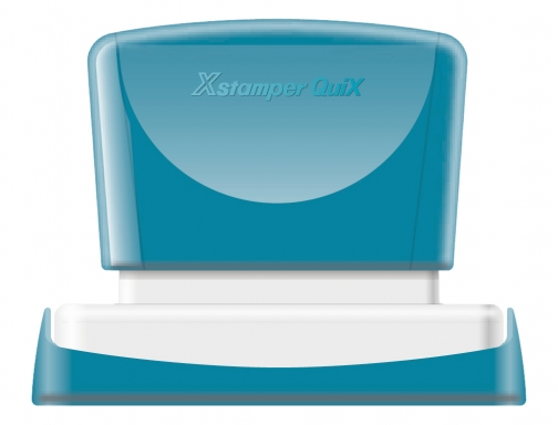 Sello X-stamper quix para mquina EST color azul medidas 36x61 mm QPTL-Q3661RU Q16 AZ, imagen 2 mini