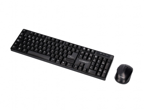 Set teclado + raton inalambrico Q-connect 2.4g negro compatible windows KF17988, imagen 3 mini