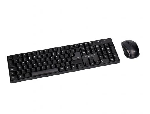 Set teclado + raton inalambrico Q-connect 2.4g negro compatible windows KF17988, imagen 4 mini