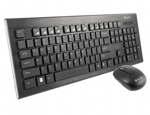 Set teclado y raton Ngs dragonfly multimedia inalambrico usb nano 2,4 ghz DRAGONFLYKIT , negro, imagen 5 mini