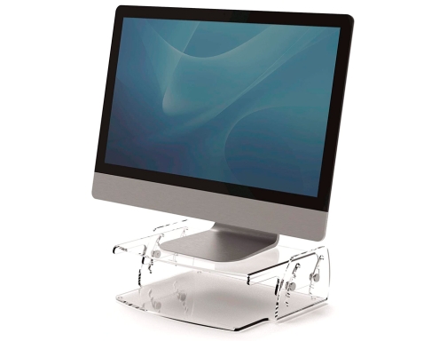 Soporte Fellowes para monitor clarity ajustable 5 posiciones transparente 70x256x320 mm hasta 9731101, imagen 2 mini