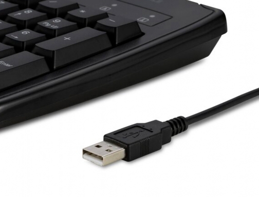 Teclado Kensington pro fit lavable 104 teclas con cable color negro 455x220x40 K64407ES, imagen 5 mini