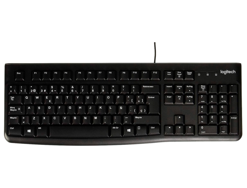 Teclado Logitech k120 usb 2.0 con cable negro 920-002518, imagen 2 mini