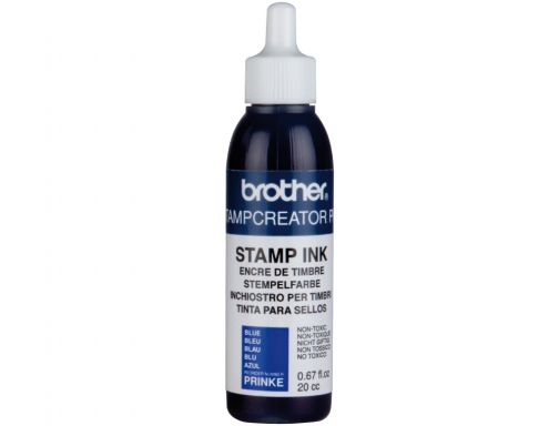 Tinta Brother para sellos automaticos color azul bote de 20 cc PR-INK-E, imagen 2 mini