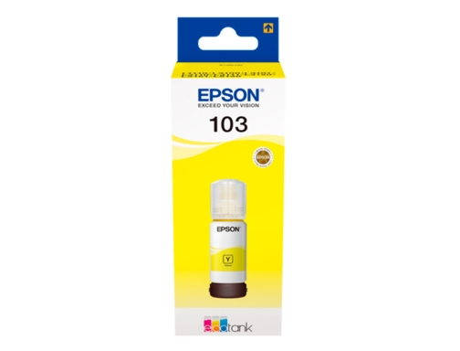 Tinta Epson ecotank 103 l3110 3150 3151 5190 amarillo botella de 65 C13T00S44A10, imagen 3 mini