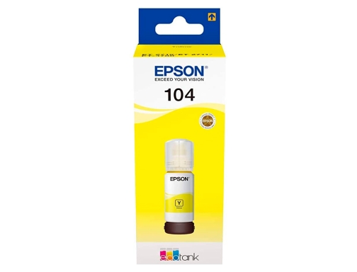 Tinta Epson ecotank 104 et-2710 2711 2712 2720 2726 4700 amarillo 7500 C13T00P440, imagen 2 mini