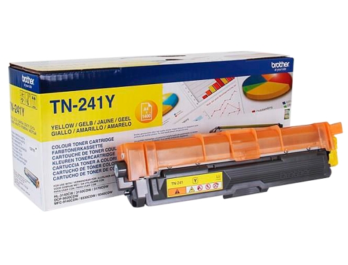 Toner Brother hl3140 hl3150 hl3170 DCP9020 MFC9140 MFC9330 MFC9340 amarillo 1400 pag TN241Y, imagen 2 mini